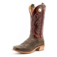 HYER Riley HM12042 Men’s Cutter Toe Cowboy Boots – Tan/Red
