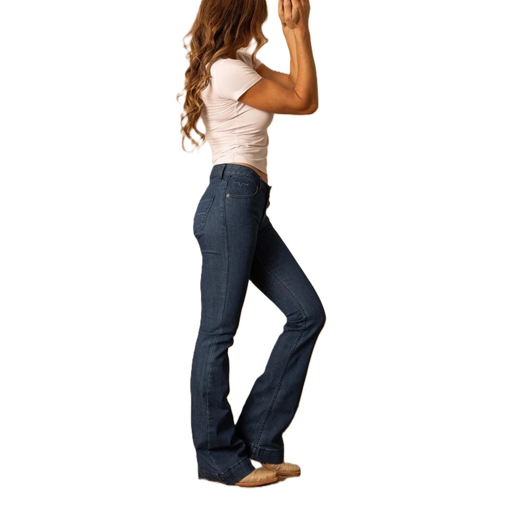 Kimes Ranch Ladies Lola Blue Jeans | Dark Wash Flare Jeans
