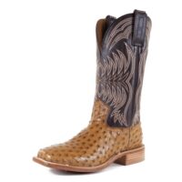 Hyer Men's Langdon HM11017 | Full Quill Ostrich Square Toe Boots