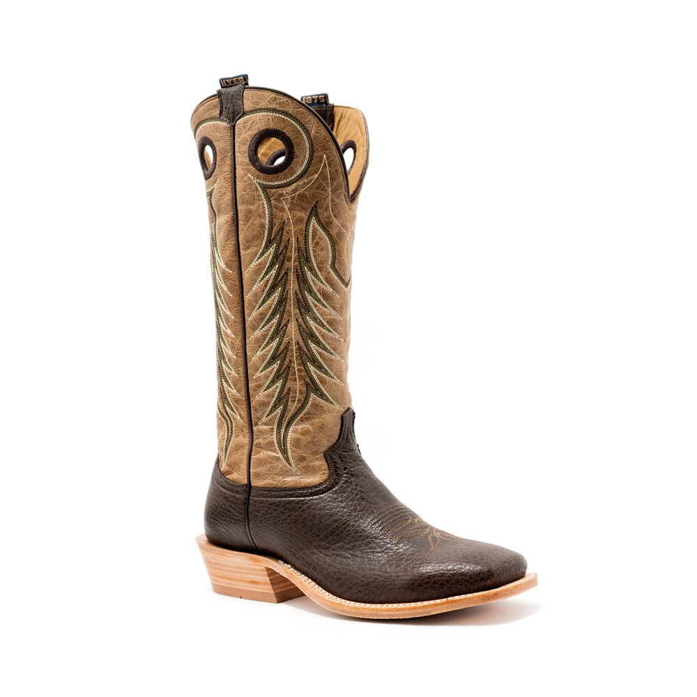 Hyer Men's Ellsworth HM11052 | Wide Square Toe Buckaroo Boots - Image 3